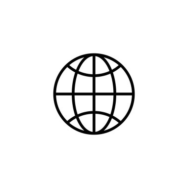 Web simgesi vektör illüstrasyonu. Web tabelalarına ve sembollere git. Web tıklama simgesi. Genel arama simgesi