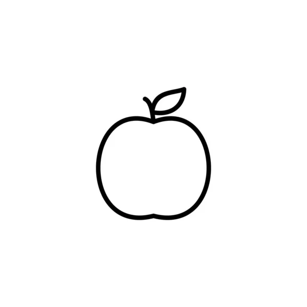 Illustrazione Vettoriale Icona Apple Segno Apple Simboli Web Design — Vettoriale Stock