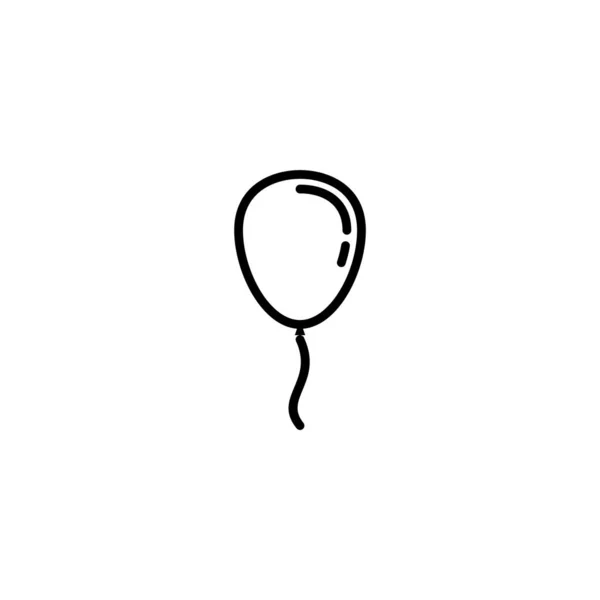 Ballong Ikon Vektor Illustration Parti Ballong Tecken Och Symbol — Stock vektor