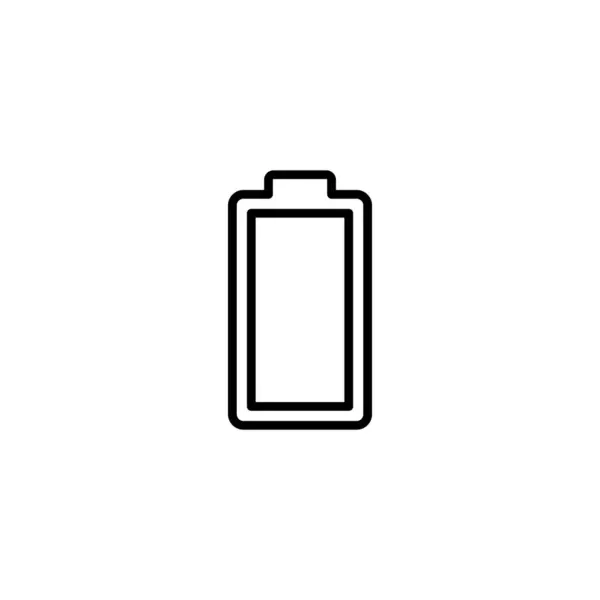 Ícone Bateria Ilustração Vetorial Sinal Carregamento Bateria Símbolo Nível Carga — Vetor de Stock