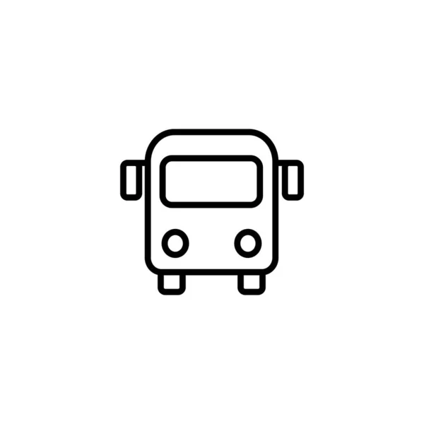 Ilustração Vetor Ícone Ônibus Sinal Ônibus Símbolo Símbolo Transporte — Vetor de Stock