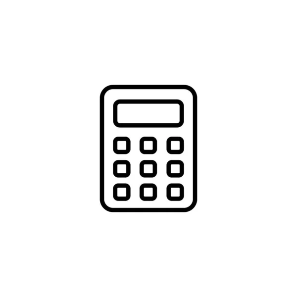 Calculadora Icono Vector Ilustración Calculadora Contable Signo Símbolo — Vector de stock