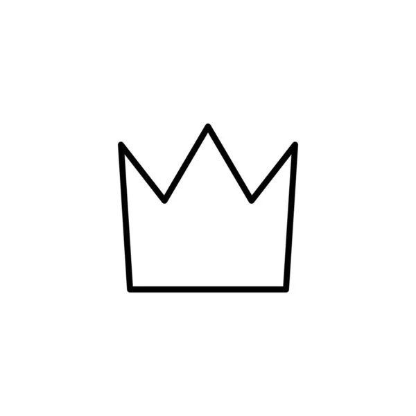 Icono Corona Ilustración Vectorial Signo Corona Símbolo — Archivo Imágenes Vectoriales