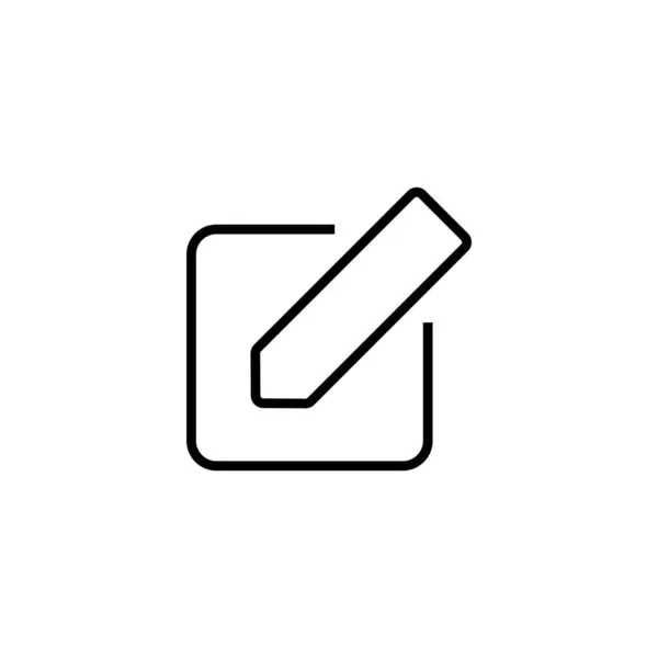Змінити Піктограму Векторні Ілюстрації Редагувати Знак Документа Символ Редагувати Піктограму — стоковий вектор