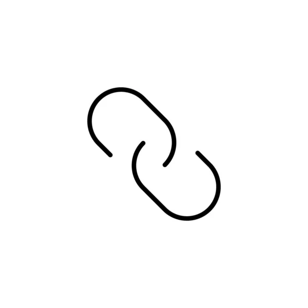 Посилання Піктограма Векторна Ілюстрація Знак Ланцюжка Гіперпосилання Символ — стоковий вектор