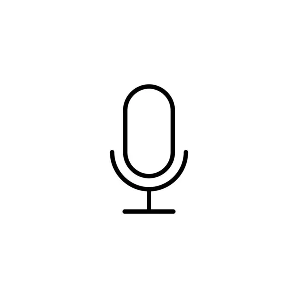 Ilustracja Wektora Mikrofonu Znak Symbol Karaoke — Wektor stockowy