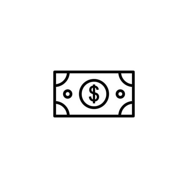 Гроші Значок Векторні Ілюстрації Грошовий Знак Символ — стоковий вектор