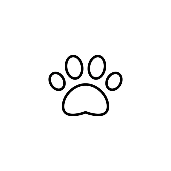 Лап Піктограма Векторна Ілюстрація Знак Символ Лапи Собака Або Котяча — стоковий вектор