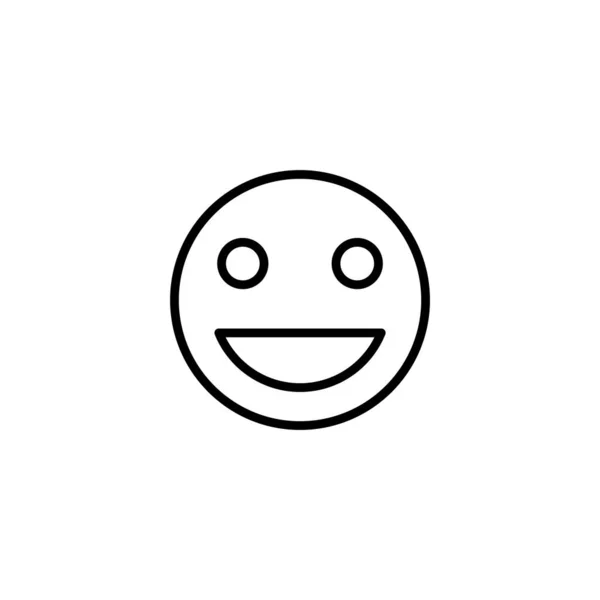 Sorrir Ícone Ilustração Vetorial Ícone Emoticon Sorriso Sinal Feedback Símbolo — Vetor de Stock