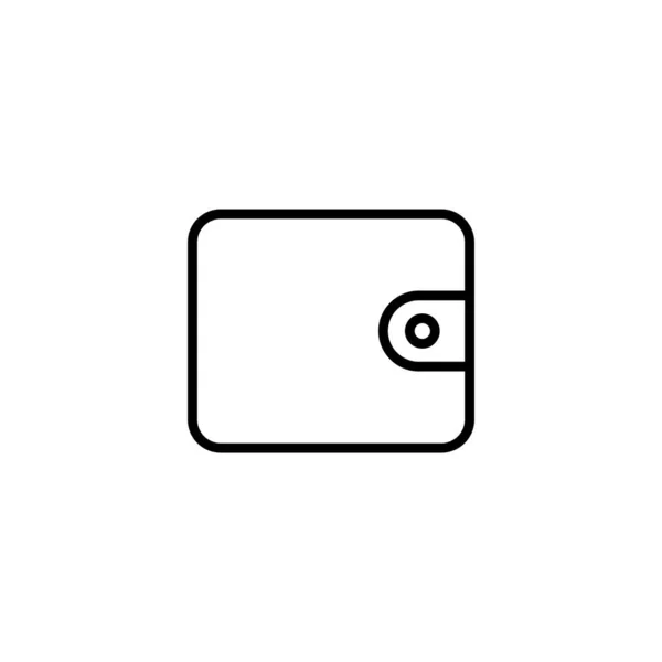 Illustration Des Wallet Symbols Als Vektorgrafik Portemonnaie Zeichen Und Symbol — Stockvektor