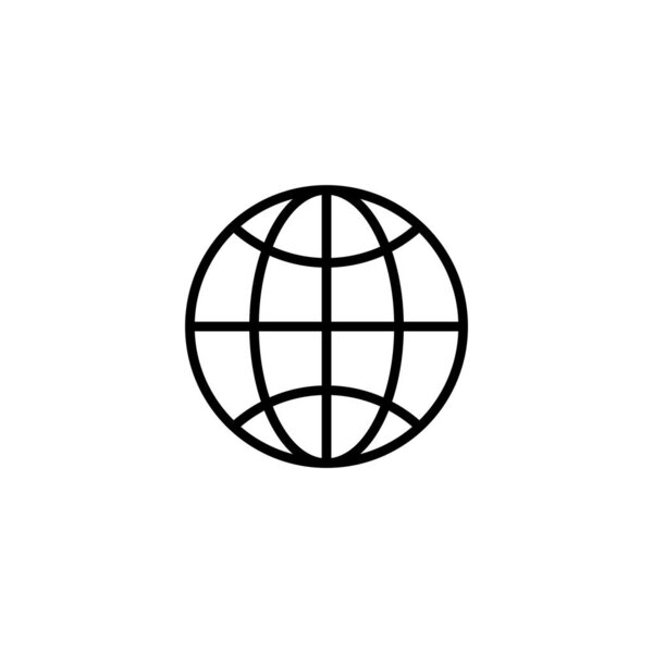 Веб-иконка векторной иллюстрации. перейти к веб-знак и символ. иконка web click. Значок глобального поиска