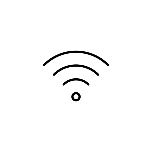 Ikona Wifi Vektorové Ilustrace Znamení Symbol Signálu Ikona Bezdrátové — Stockový vektor