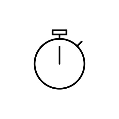 Kronometre ikon vektör illüstrasyonu. Zamanlayıcı işareti ve sembol. Geri sayım simgesi. Zaman Dönemi
