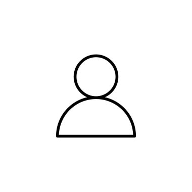 Kullanıcı Simgesi vektör illüstrasyonu. İmza ve sembol. insanlar simgesi. 