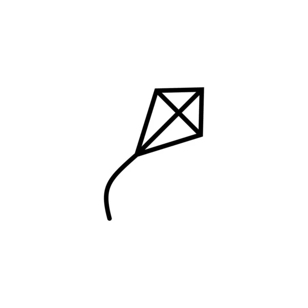 Kite Icon Vector Illustration Kite Sign Symbol — Stock Vector