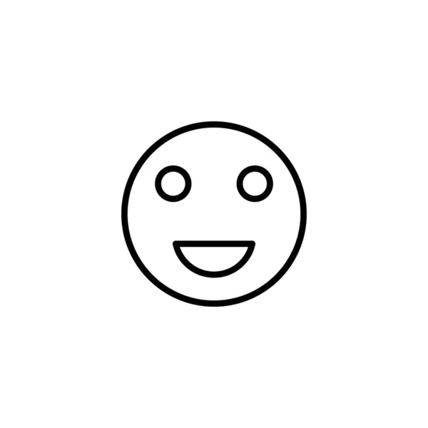 Sorriso Icona Vettoriale Illustrazione Icona Emoticon Sorriso Segno Simbolo Feedback — Vettoriale Stock
