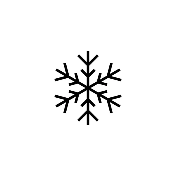 Illustration Des Schneeicon Vektors Schneeflockenzeichen Und Symbol — Stockvektor