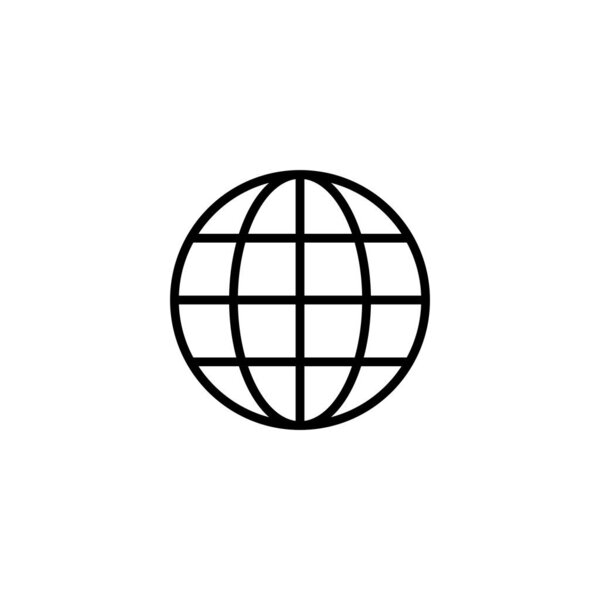 Веб-иконка векторной иллюстрации. перейти к веб-знак и символ. иконка web click. Значок глобального поиска