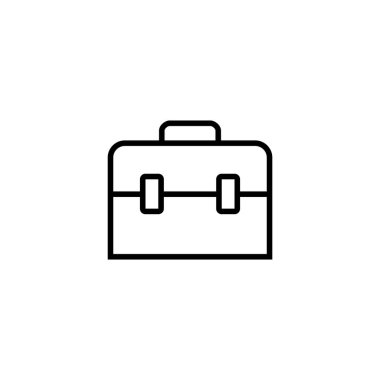 Evrak çantası ikon vektör illüstrasyonu. Bavul işareti ve sembol. bagaj sembolü.