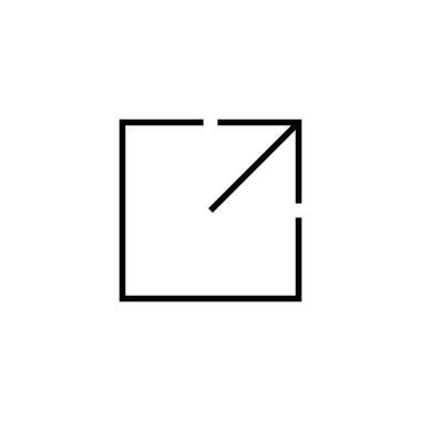 Dış bağlantı ikonu vektör illüstrasyonu. bağlantı işareti ve sembol. hiper bağlantı sembolü