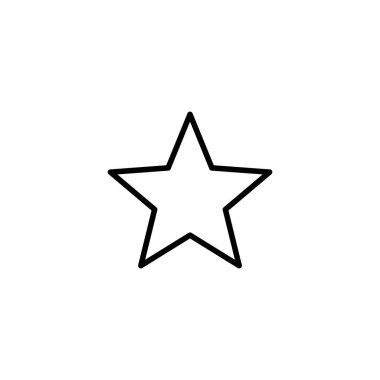 Yıldız Simgesi vektör çizimi. Reyting işareti ve sembol. favori yıldız simgesi