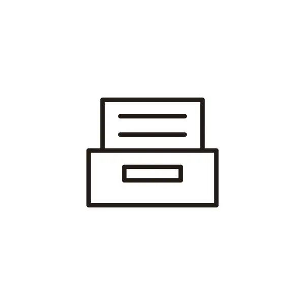 Symbolvektorabbildung Für Archivordner Dokument Vektor Symbol Archivspeichersymbol — Stockvektor