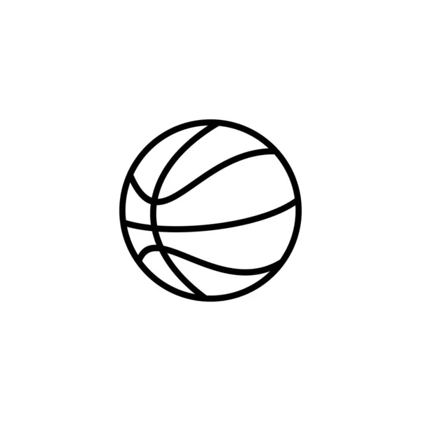 Ilustración Del Vector Del Icono Del Baloncesto Baloncesto Signo Pelota — Archivo Imágenes Vectoriales