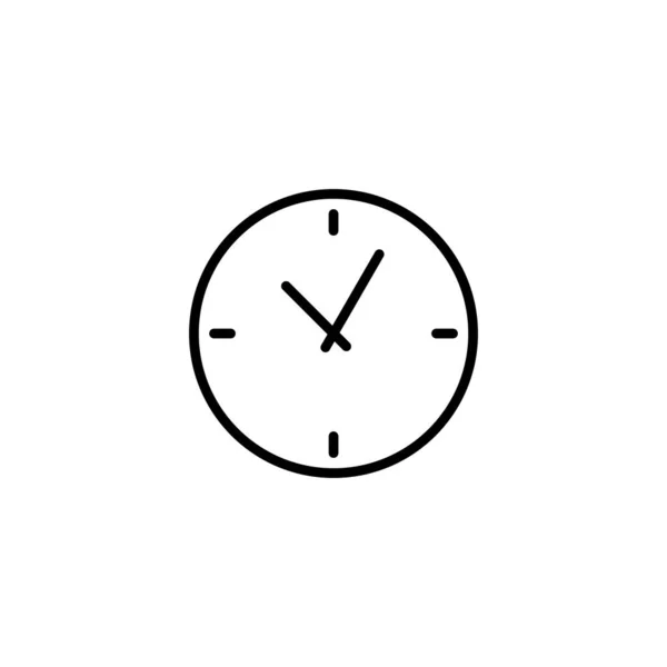 時計のアイコンベクトルイラスト 時刻表示と記号 アイコンを見て — ストックベクタ