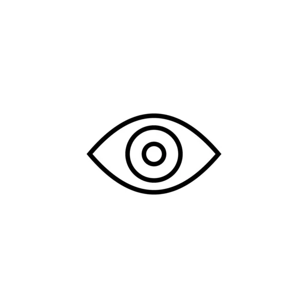 Значок Очей Векторні Ілюстрації Знак Очей Символ Погляд Бачення Піктограми — стоковий вектор
