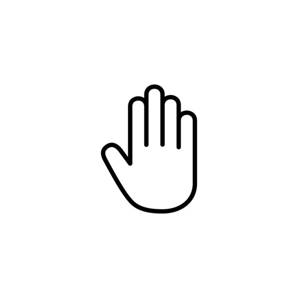 Ilustracja Wektora Ręcznego Znak Symbol Ręczny Gest Dłoni — Wektor stockowy