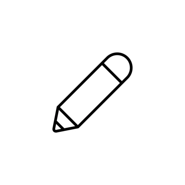 Illustration Vectorielle Icône Crayon Signe Symbole Stylo Modifier Vecteur Icône — Image vectorielle