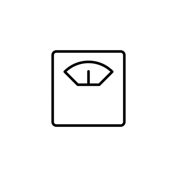 Κλίμακα Εικονογράφηση Διάνυσμα Εικονίδιο Πινακίδα Και Σύμβολο Κλίμακας Βάρους — Διανυσματικό Αρχείο
