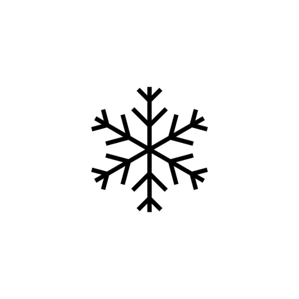 Snöikonen Vektor Illustration Snöflinga Tecken Och Symbol — Stock vektor