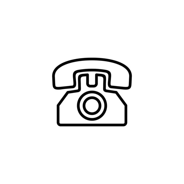 Ilustração Vetor Ícone Telefone Sinal Telefone Símbolo —  Vetores de Stock