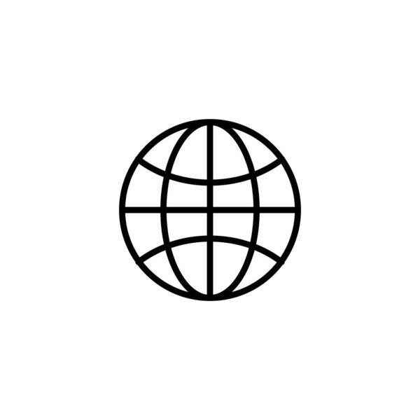 Веб-иконка векторной иллюстрации. перейти к веб-знак и символ. иконка web click. Значок глобального поиска