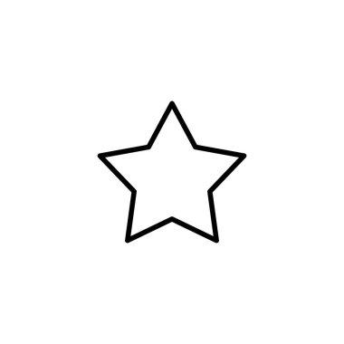 Yıldız Simgesi vektör çizimi. Reyting işareti ve sembol. favori yıldız simgesi