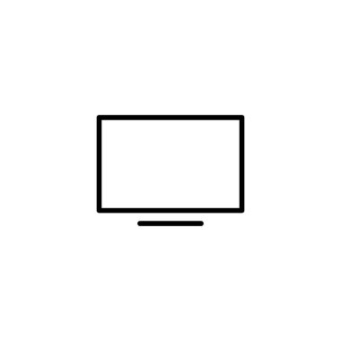 Televizyon ikonu vektör illüstrasyonu. televizyon işareti ve sembol