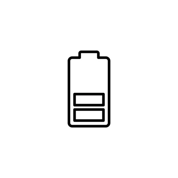 Ilustracja Wektora Baterii Znak Ładowania Baterii Symbol Poziom Naładowania Akumulatora — Wektor stockowy