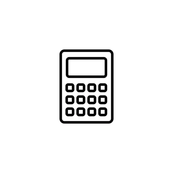 Calculadora Icono Vector Ilustración Calculadora Contable Signo Símbolo — Archivo Imágenes Vectoriales
