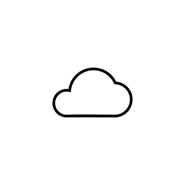 Cloud Pictogram Vector Illustratie Wolk Teken Symbool — Stockvector