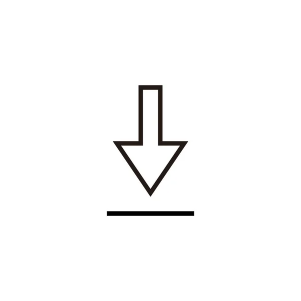 Télécharger Illustration Vectorielle Icône Télécharger Signe Symbole — Image vectorielle