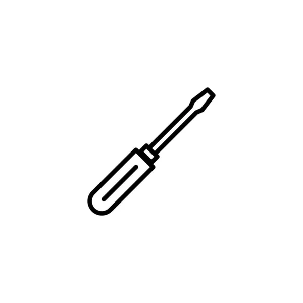 Screwdriver Icon Vector Illustration Tools Sign Symbol — Stock Vector