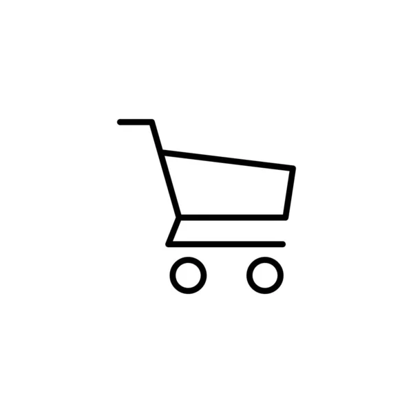 Shopping Icon Vector Illustration Shopping Cart Sign Symbol Trolley Icon — Stock Vector