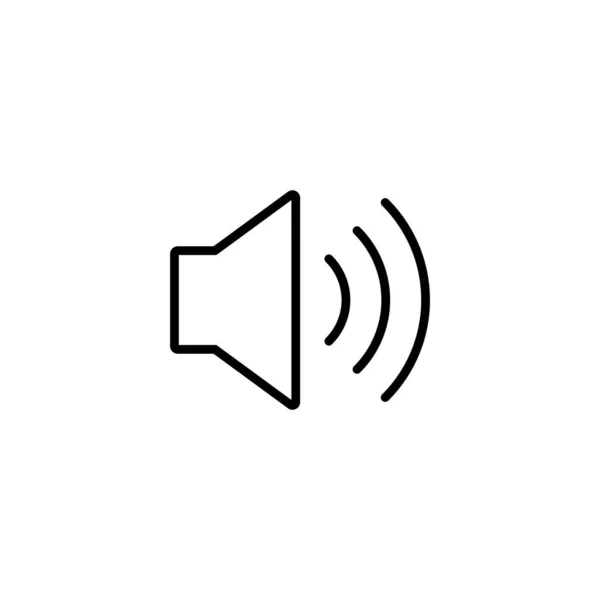 Illustration Des Lautsprechersymbols Als Vektor Lautstärkezeichen Und Symbol Lautsprechersymbol Klangsymbol — Stockvektor