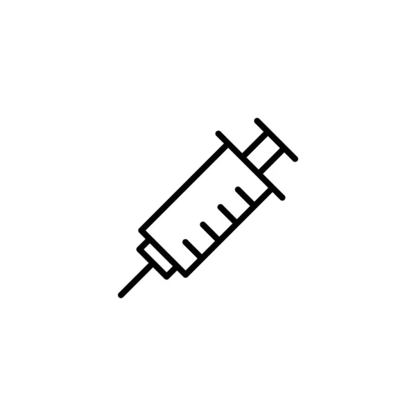Spritzen Symbol Vektor Illustration Injektionszeichen Und Symbol Impfaktion — Stockvektor
