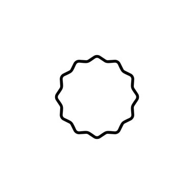 Rozet simgesi vektör çizimi. Ödül ikon vektörü. İşaret ve simgelere ulaş