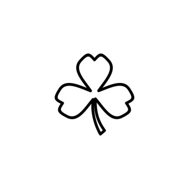 Yonca ikonu vektör illüstrasyonu. Yonca işareti ve sembol. dört yapraklı yonca simgesi.