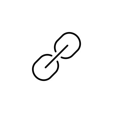 Bağlantı simgesi vektör illüstrasyonu. Hiper bağlantı zinciri işareti ve sembolü