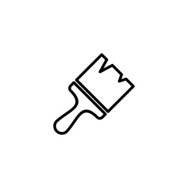 Simge vektör illüstrasyonunu boya. Boya fırçası işareti ve sembol. boyama silindiri vektörü