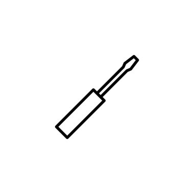 Tornavida ikonu vektör çizimi. araç işareti ve sembol